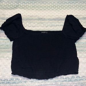 Forever 21 Black Crop Top